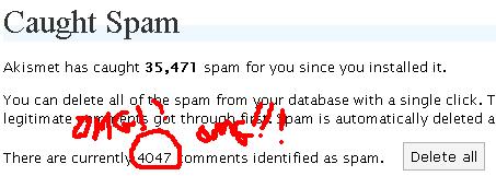4,000 spams