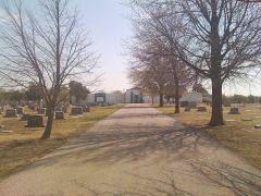 Looking back at Grandpa's resting place.